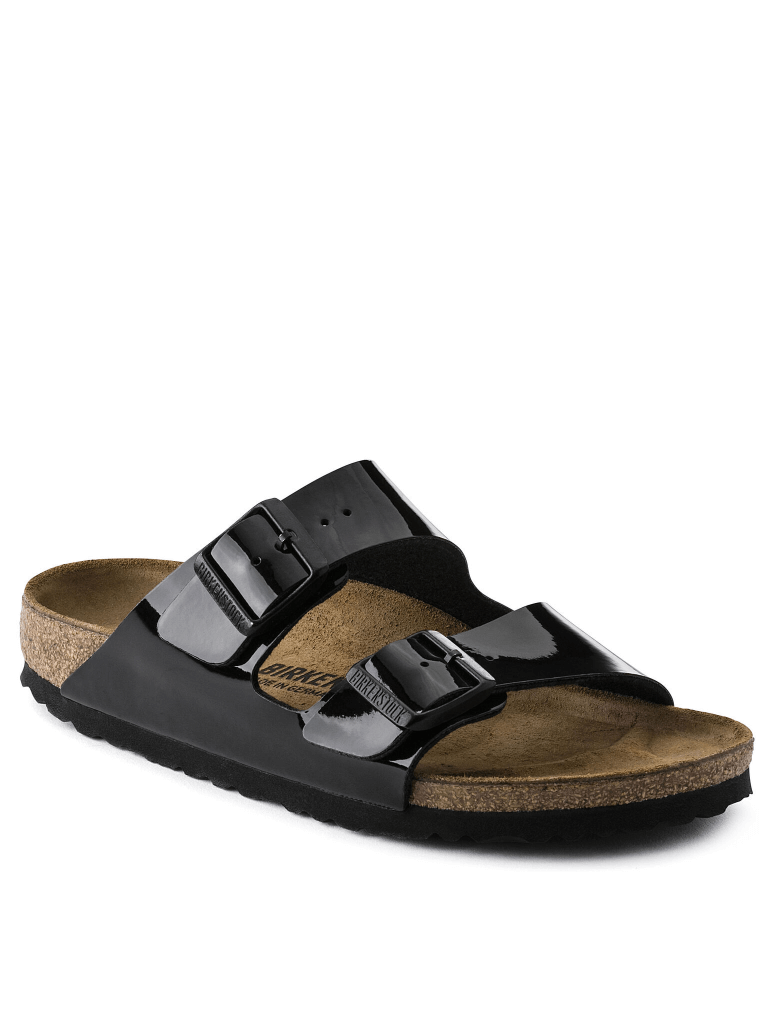 Birkenstock Arizona Sandal in Black Patent Birko-Flor – JAYNE Boutique