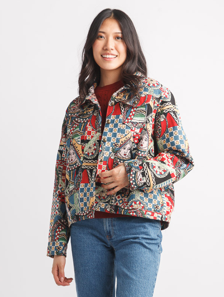 Playing Card Short Tapestry Jacket