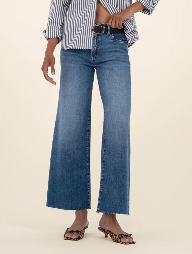Kut from the Kloth Meg High Rise Fab Ab Wide Leg Jeans