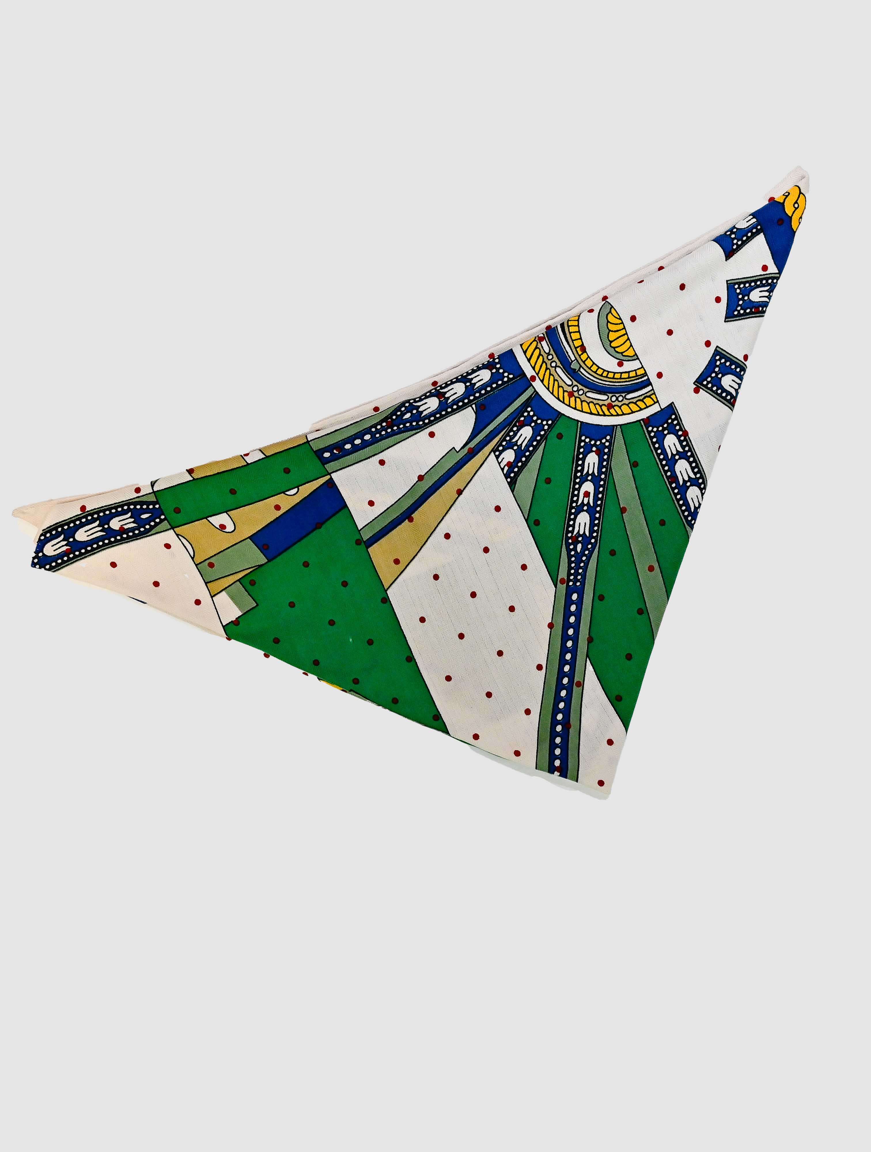 Triangle Shape Floral Scarf