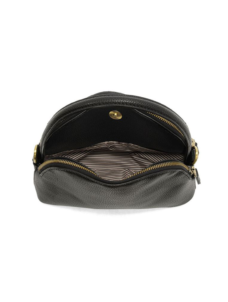 Larissa Double Zip Dome Crossbody
