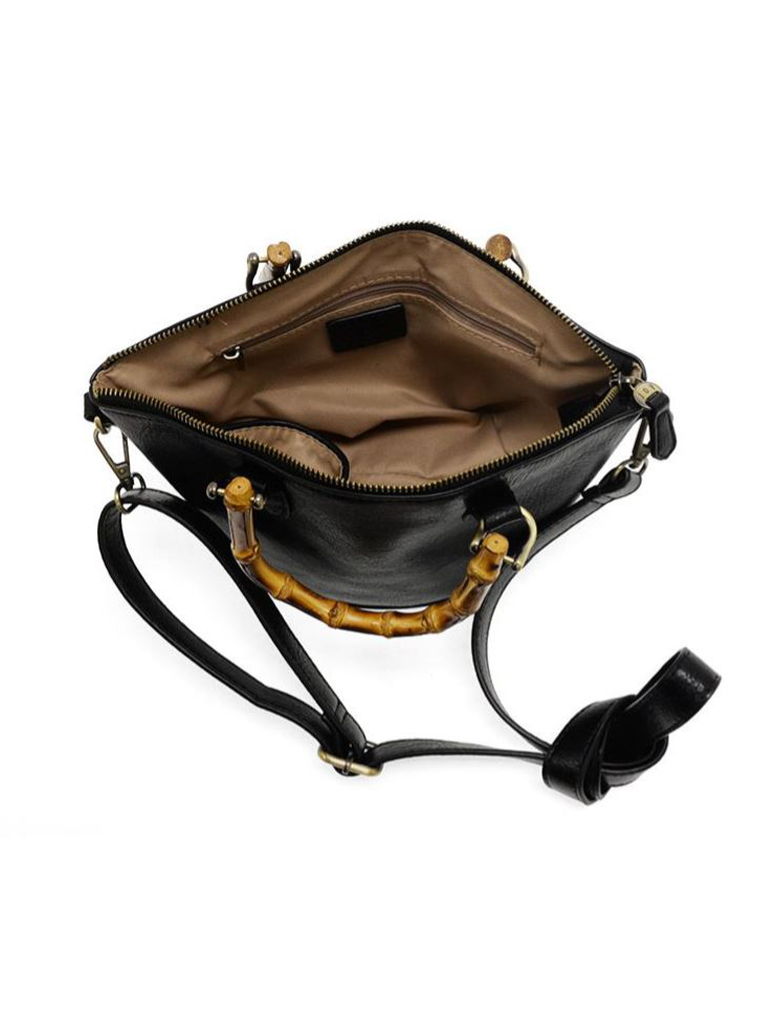 Millie Bamboo Handle Basket Crossbody
