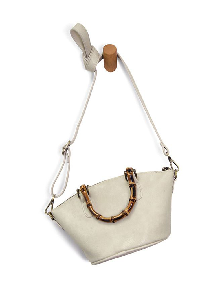 Millie Bamboo Handle Basket Crossbody