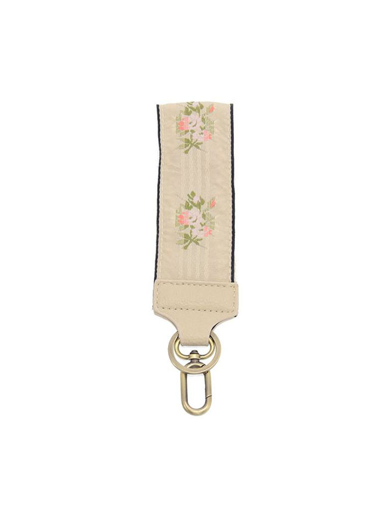 Embroidered Wristlet Keychain