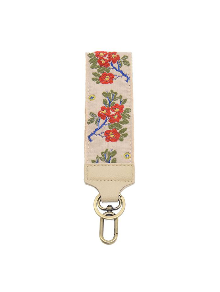 Embroidered Wristlet Keychain
