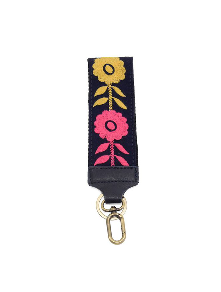 Embroidered Wristlet Keychain
