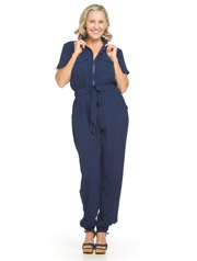 Short Sleeve Jogger Bottom Jumpsuit
