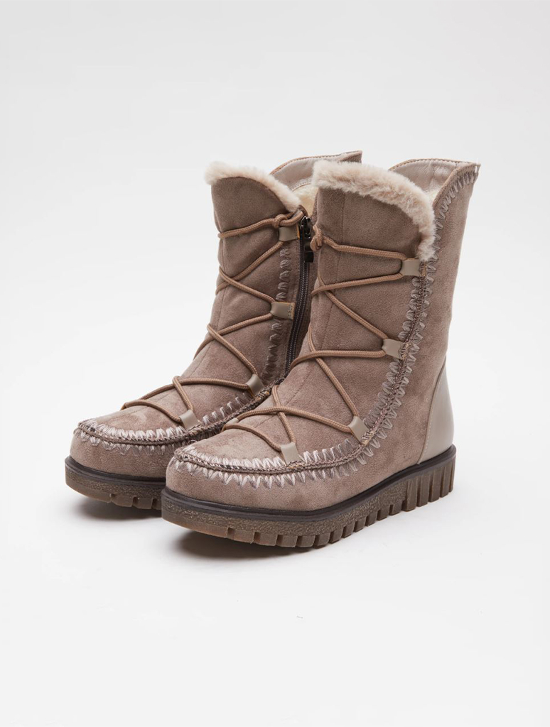 Azura By Spring Step Stich Suede Boot