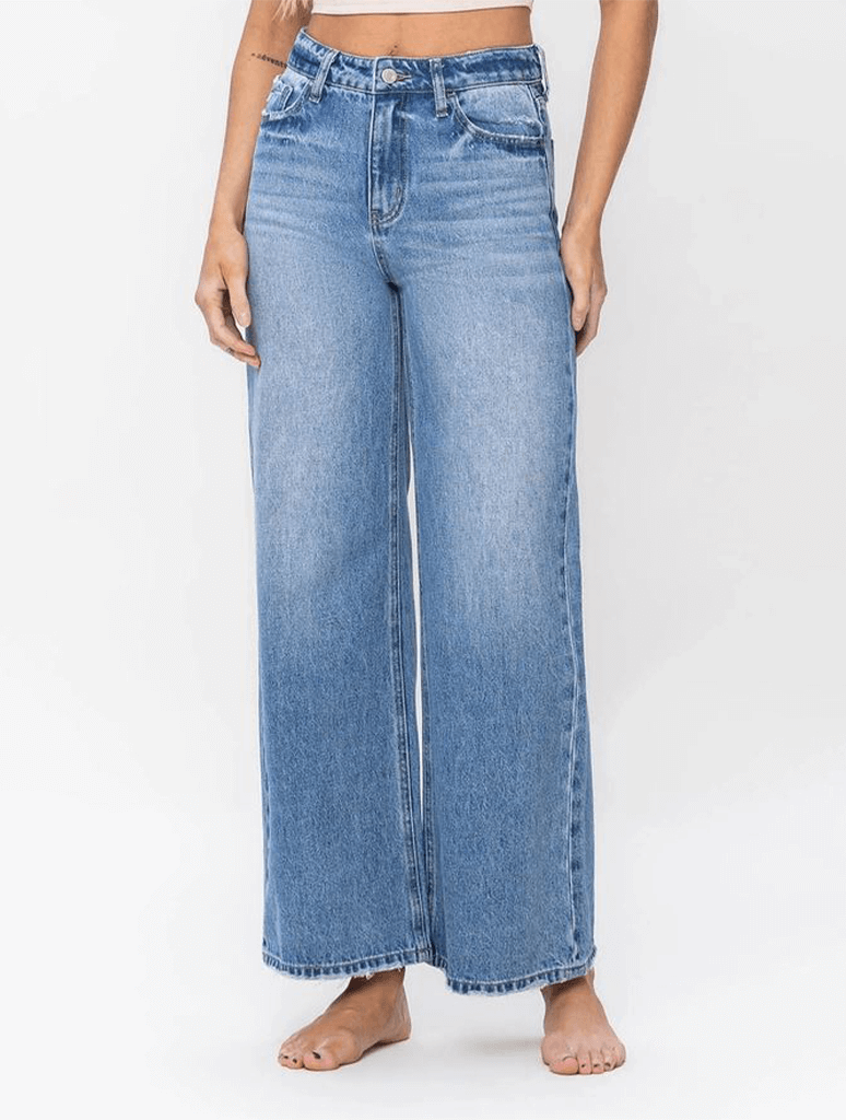 Vervet Super High Rise A-line Wide Leg Jean in Upgradeable – JAYNE Boutique