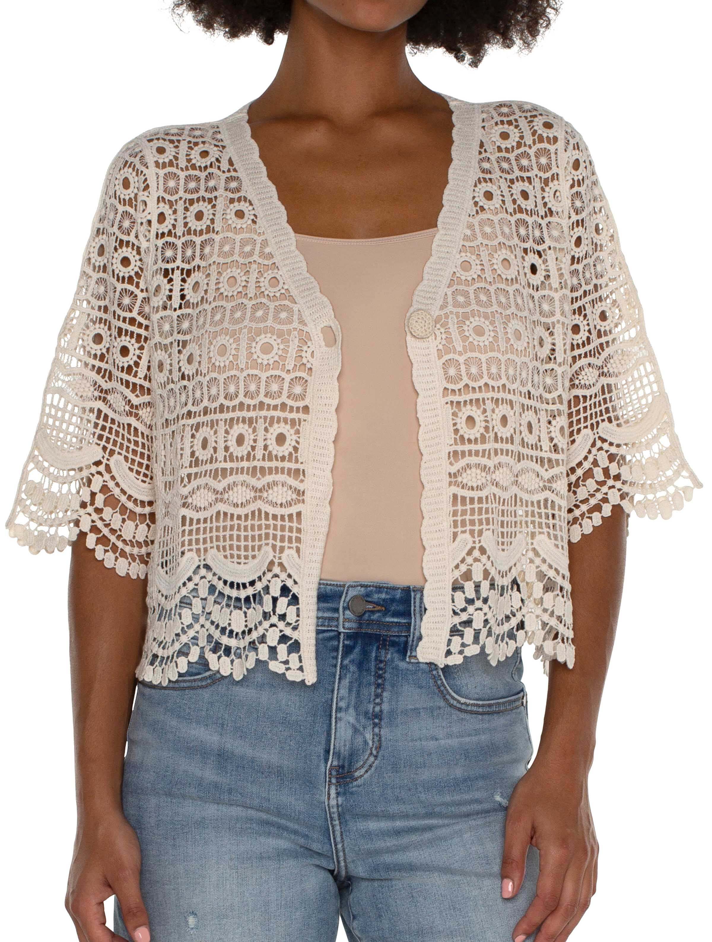 Liverpool Short Sleeve Lace Bolero