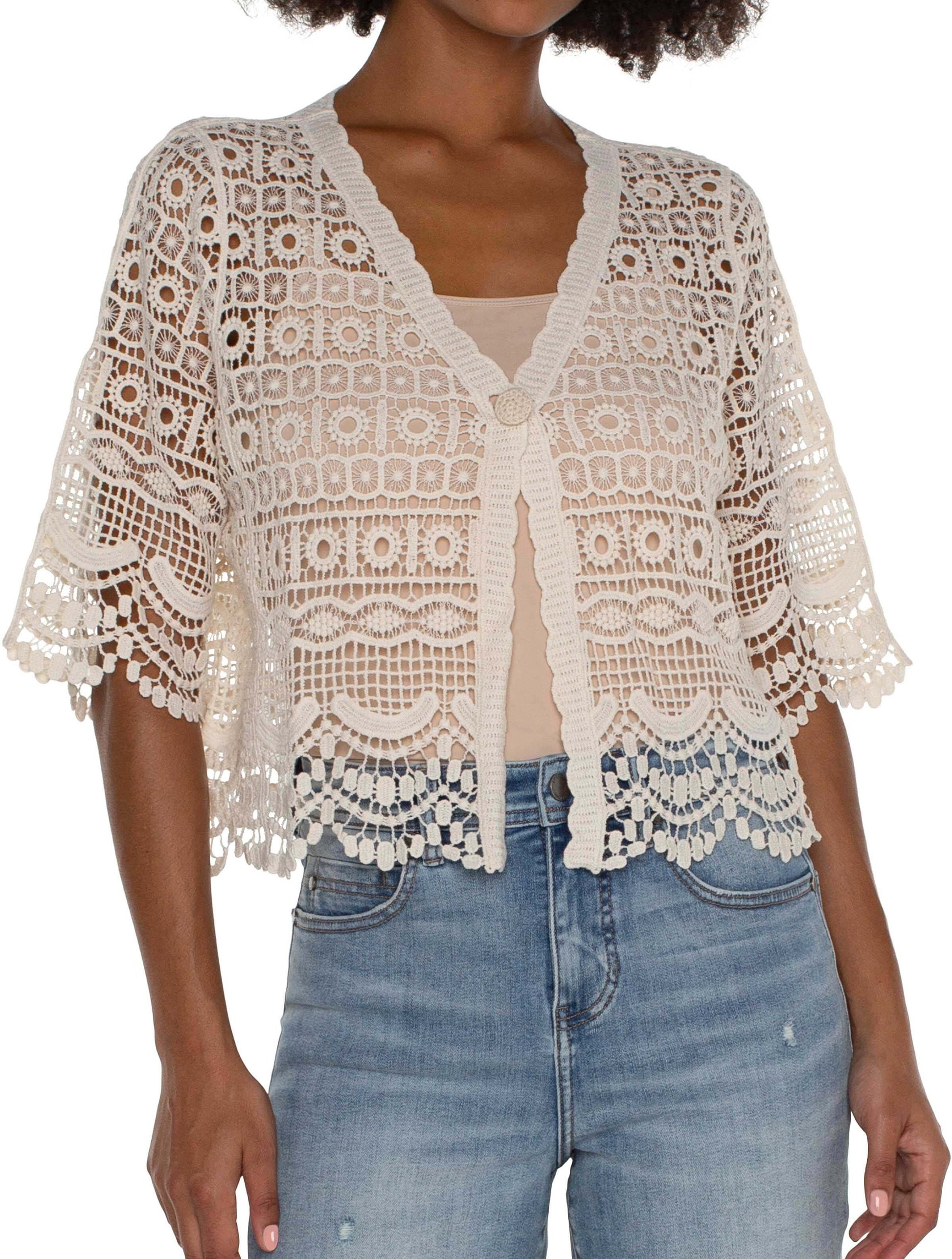Liverpool Short Sleeve Lace Bolero