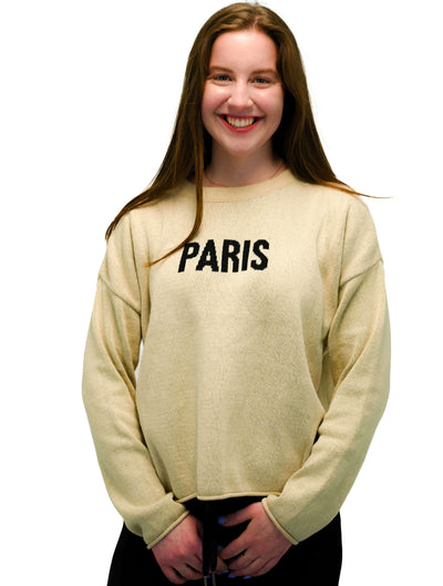 "Paris" Sweater in Camel/Black