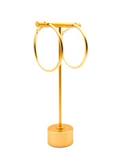 Large Brushed 50MM Hoops