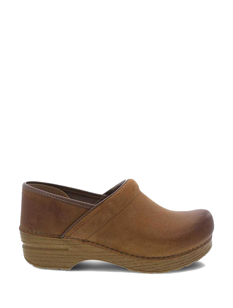 Dansko Professional Burnished Suede Clog in Tan JAYNE Boutique