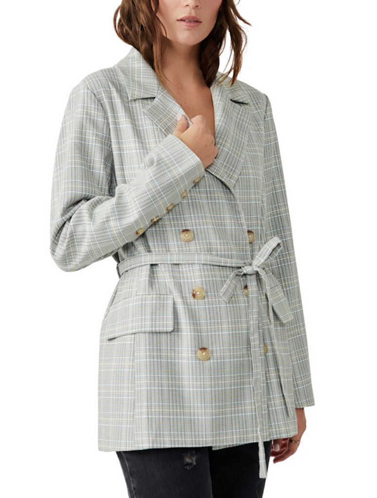 Free people hot sale plaid blazer