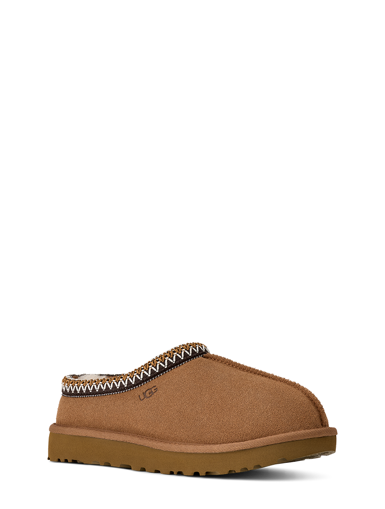UGG Tasman II Slipper - Suede and Sheepskin Comfortable All-Season Slipper in Chestnut