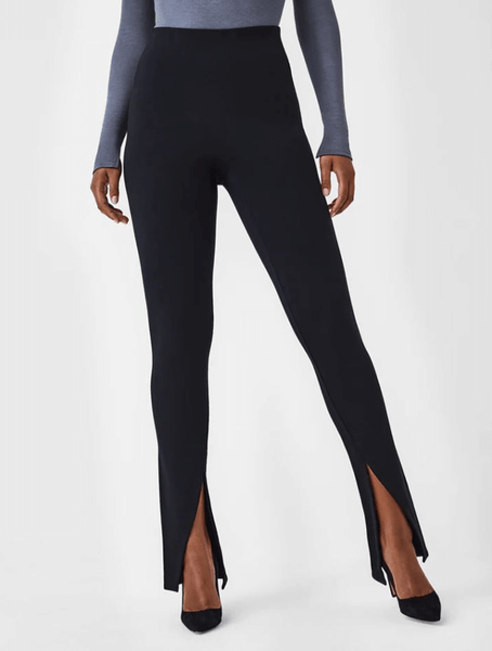 Spanx The Perfect Pant, Front Slit Skinny in Classic Black