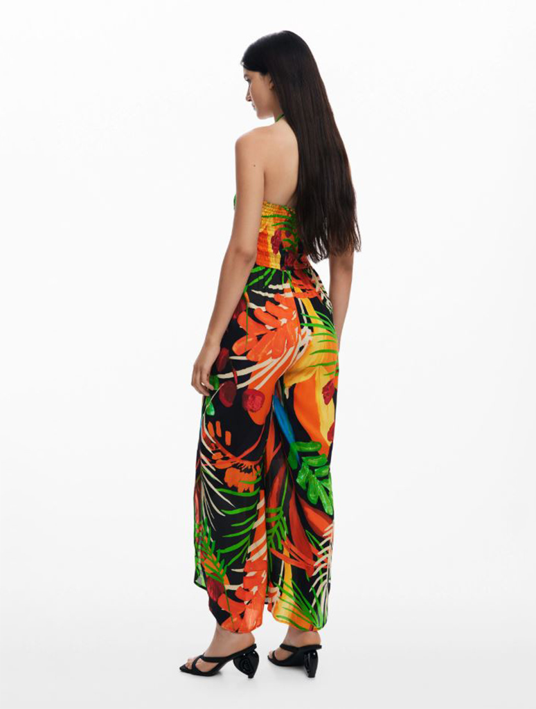 Desigual Tropical Halter Jumpsuit