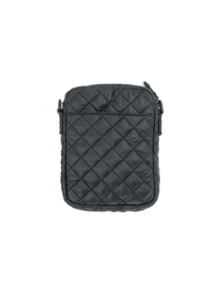 Quilted Nylon Crossbody Bag in Black