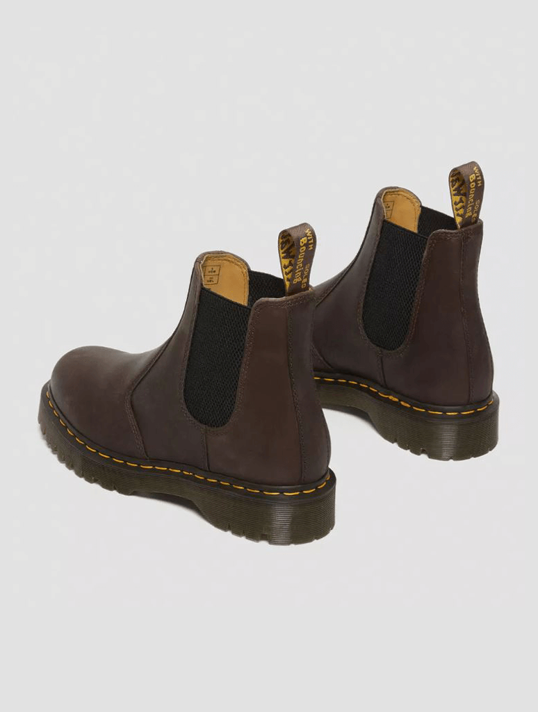 Dr Martens★2976 BEX★兼用★DARK BROWN CRAZY HORSE 1460 Bex Crazy Horse Leather Lace Up Boots in Dark Brown