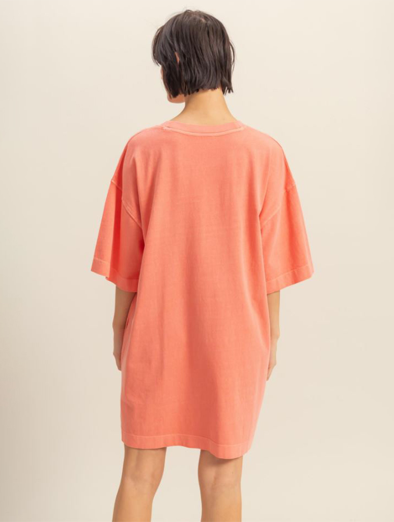 Short Sleeve Relaxed Fit T-Shirt Mini Dress