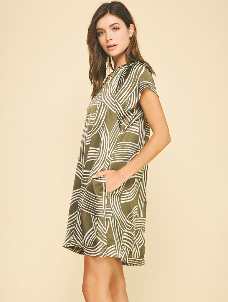 Printed Tunic Mini Dress