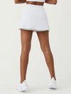 Spanx Contour Ribbed Front Slit Skort, 14" in Light Cloudy