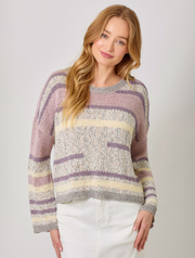 Multi Color Stripe Pullover Sweater (Final Sale*)
