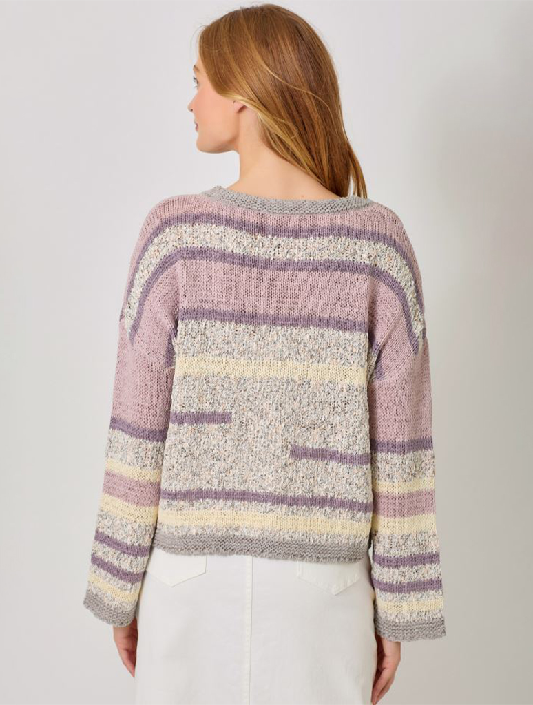 Multi Color Stripe Pullover Sweater (Final Sale*)