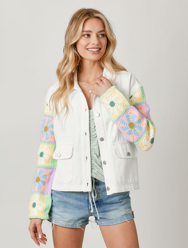 Crochet Sleeve Jacket