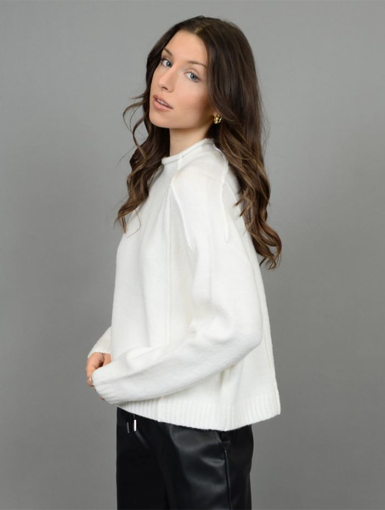 Noella Long Sleeve Funnel Neck Pull-Over