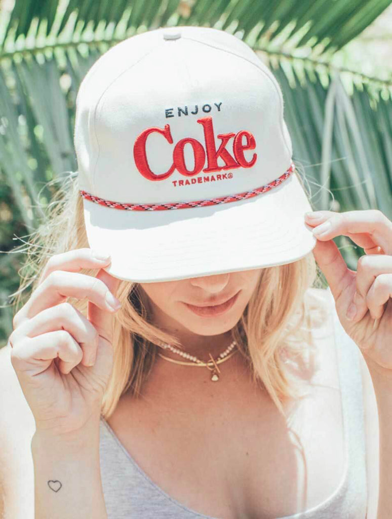 American Needle Coke Coachella Hat in Off White