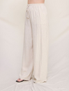 Striped Linen Smock Waist Pant