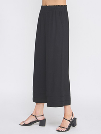 Ruffle Waist Pants with Tiered Hem