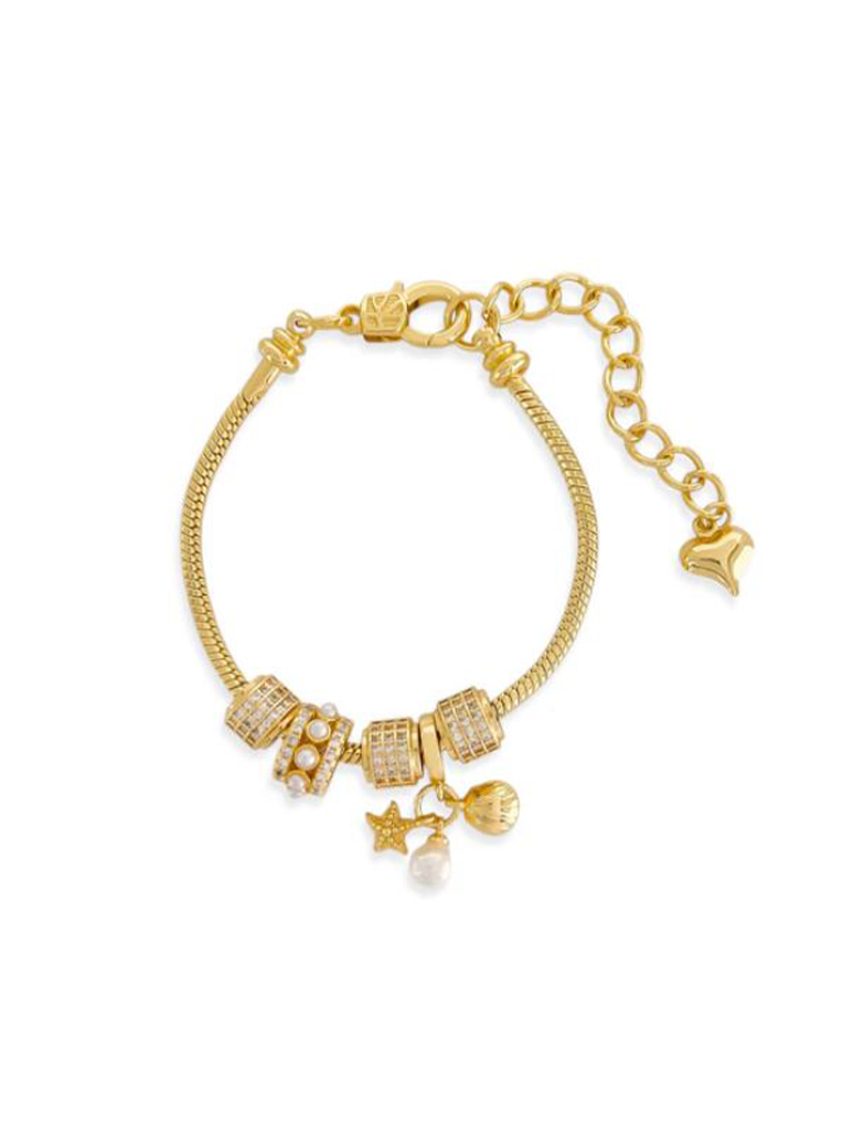 Snake Chain Charm Bracelet