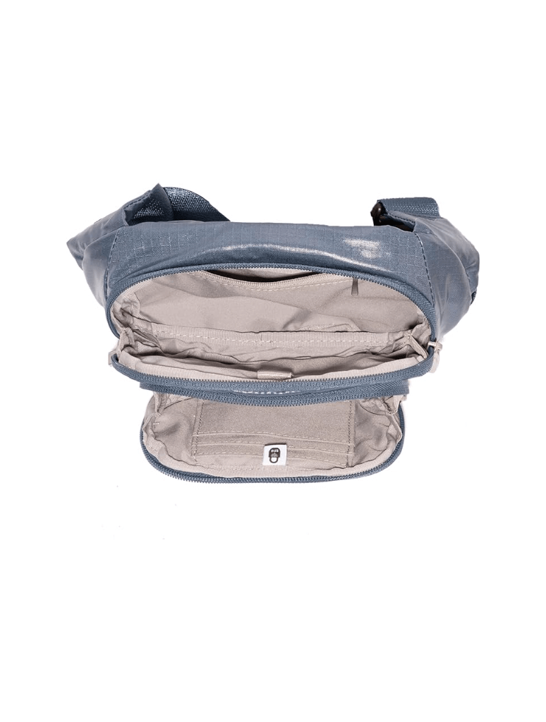 Baggallini On The Go Belt Bag Waist Pack in Mist Gloss Ripstop