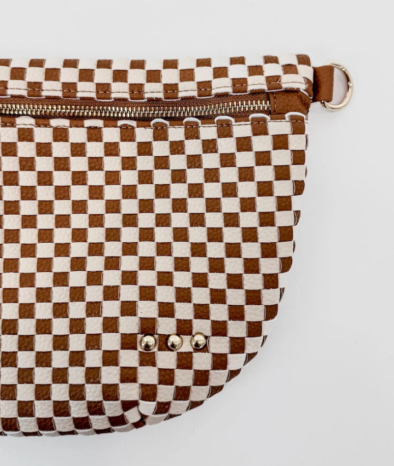 Westlyn Woven Bum Bag with Studded Detail