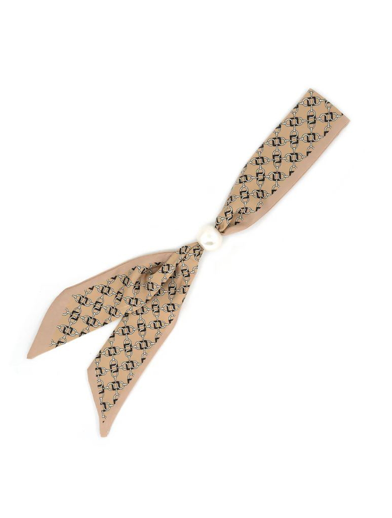 Scarf with Pearl Detail