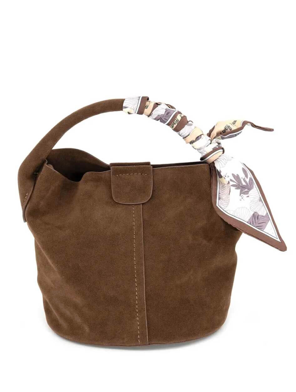 Small Suede Bucket Bag