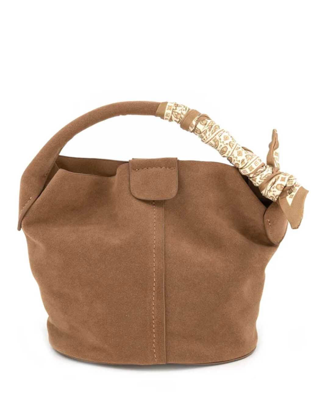 Small Suede Bucket Bag