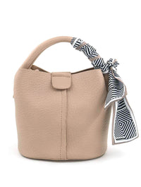 Mini Bucket Bag with Scarf