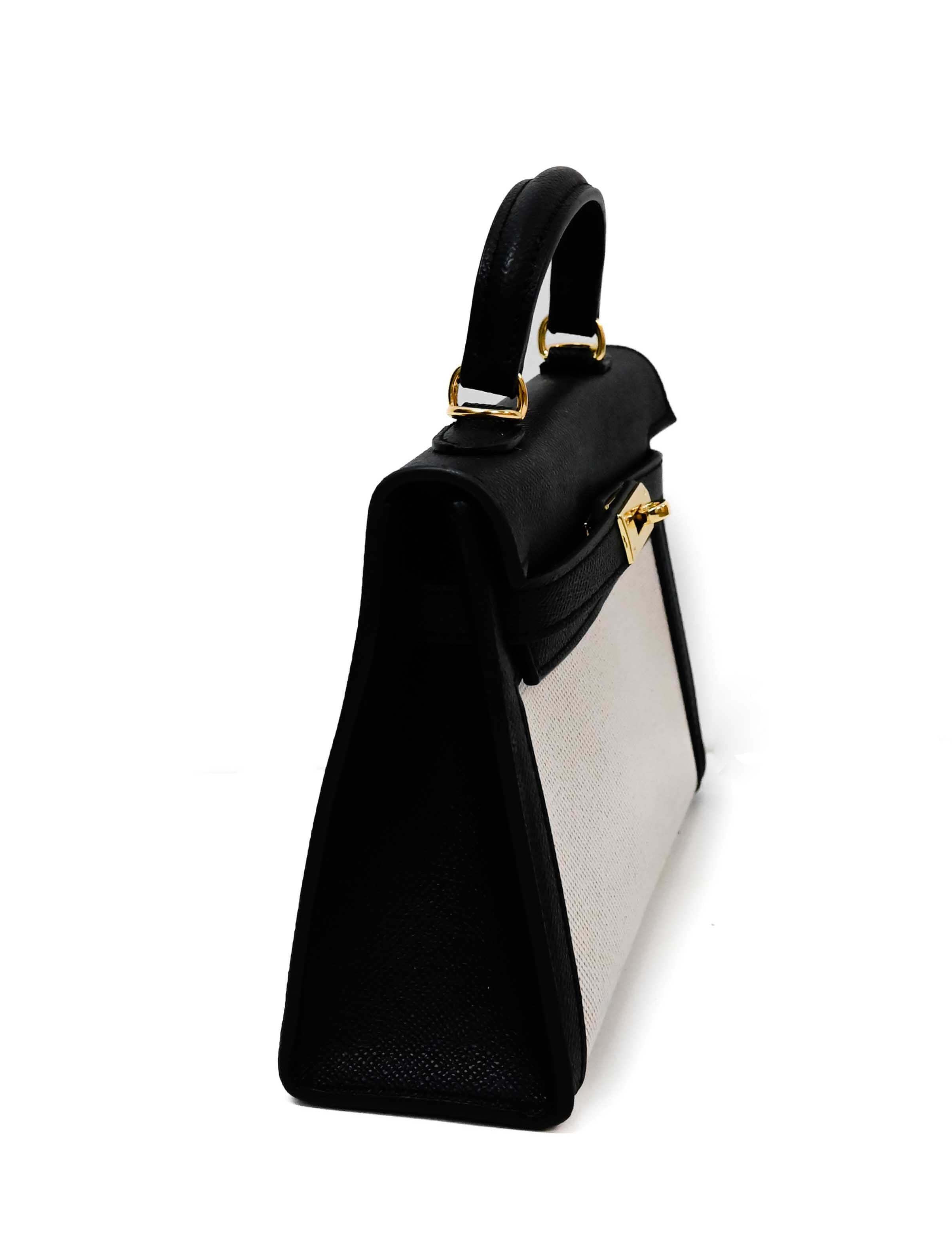 Tiny Woven and Faux Leather Top Handle Purse