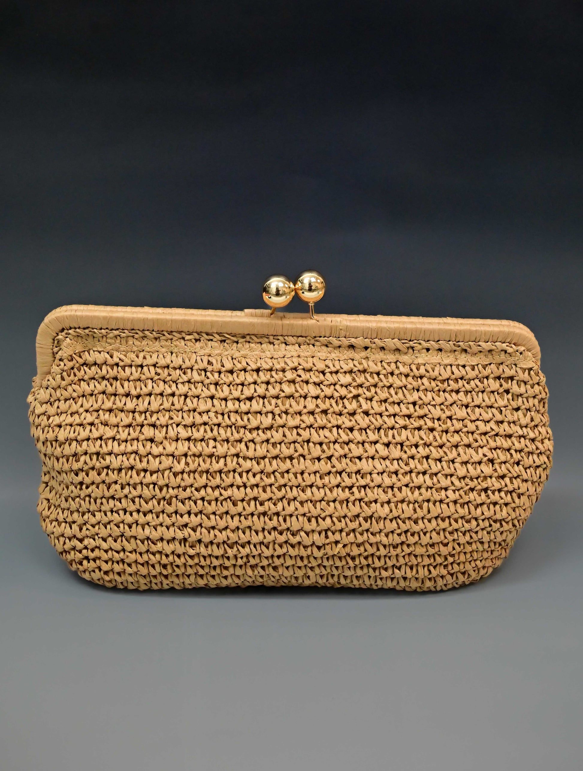 The Nonna Straw Clutch