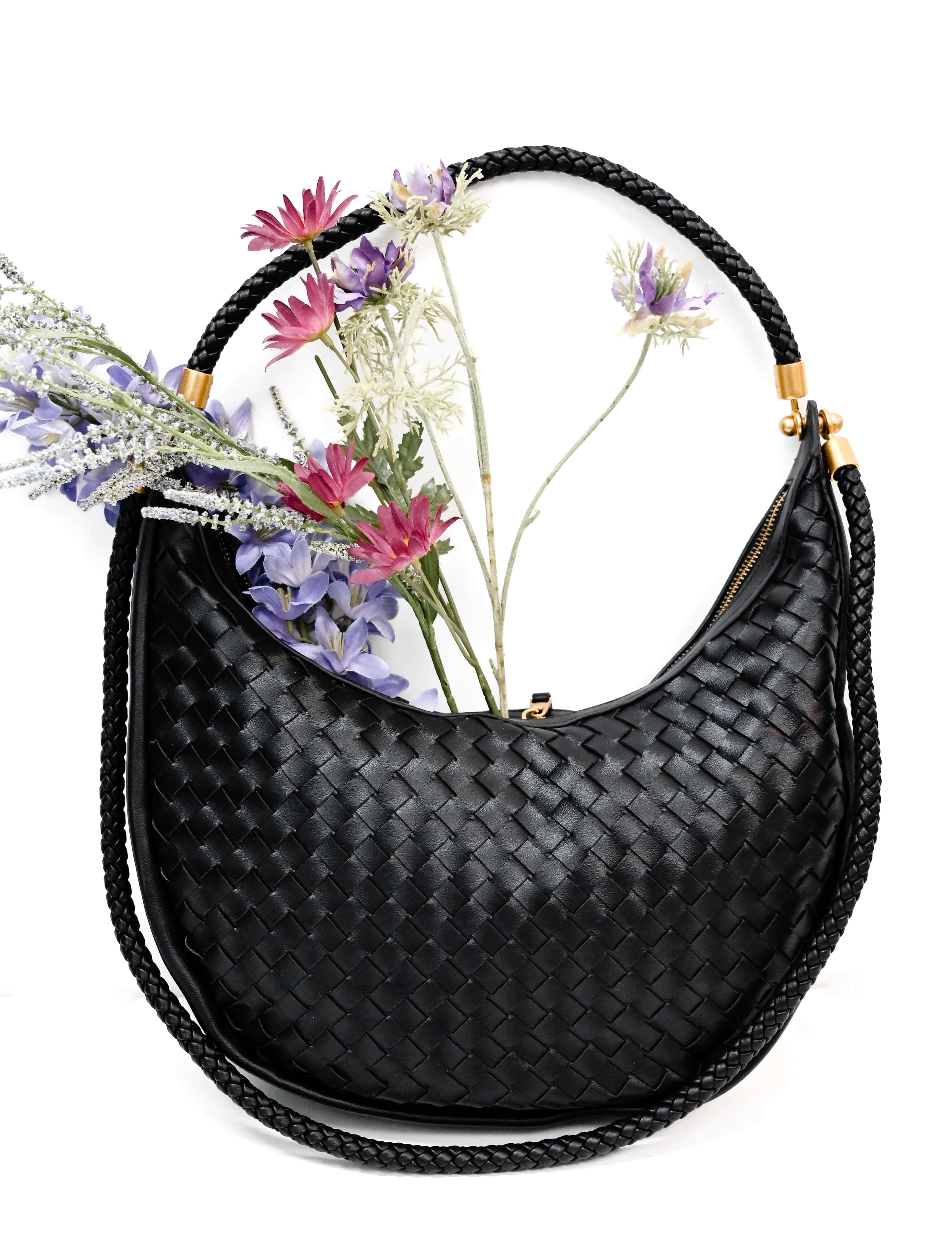 Large Woven Hobo Bag