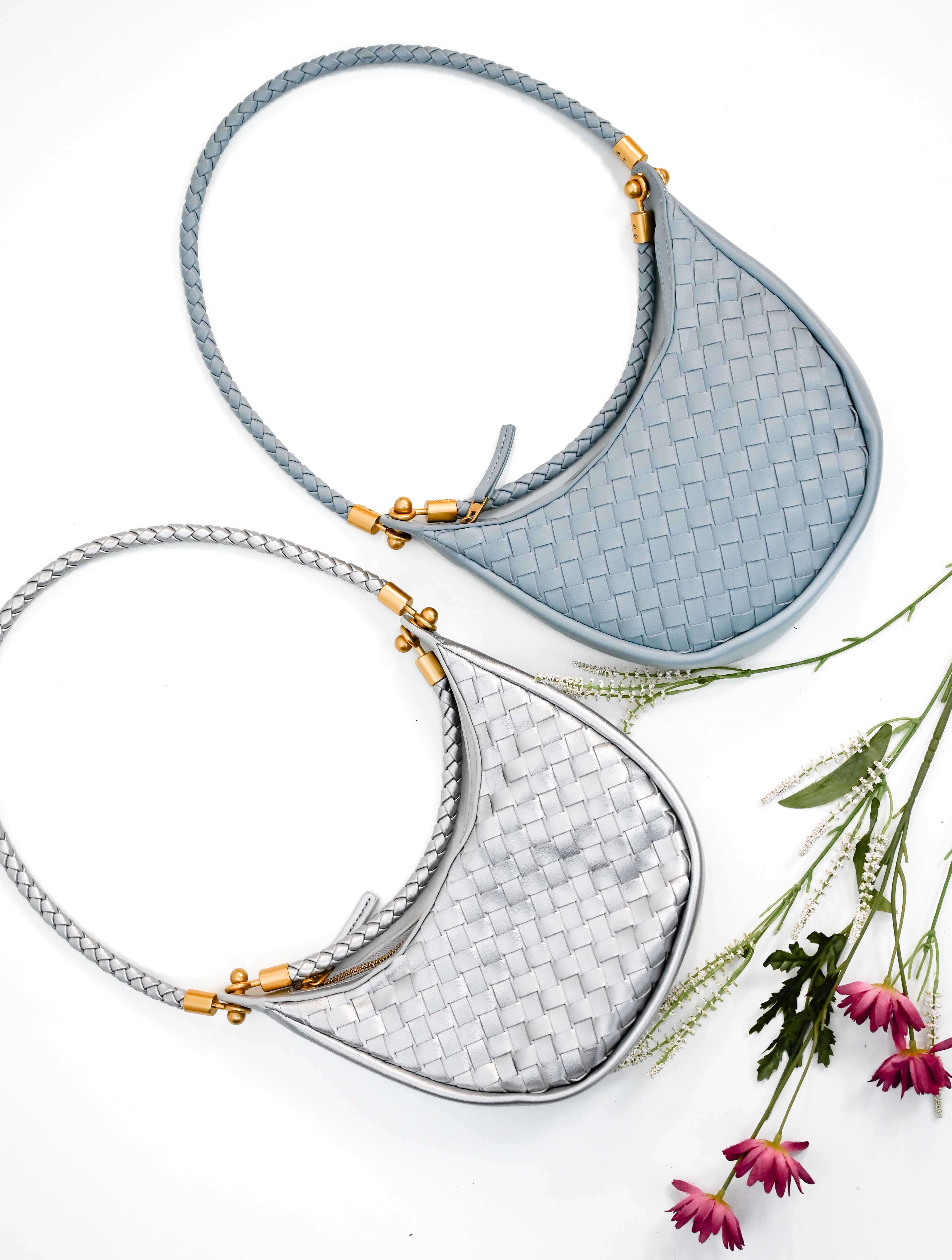 Small Woven Hobo Bag