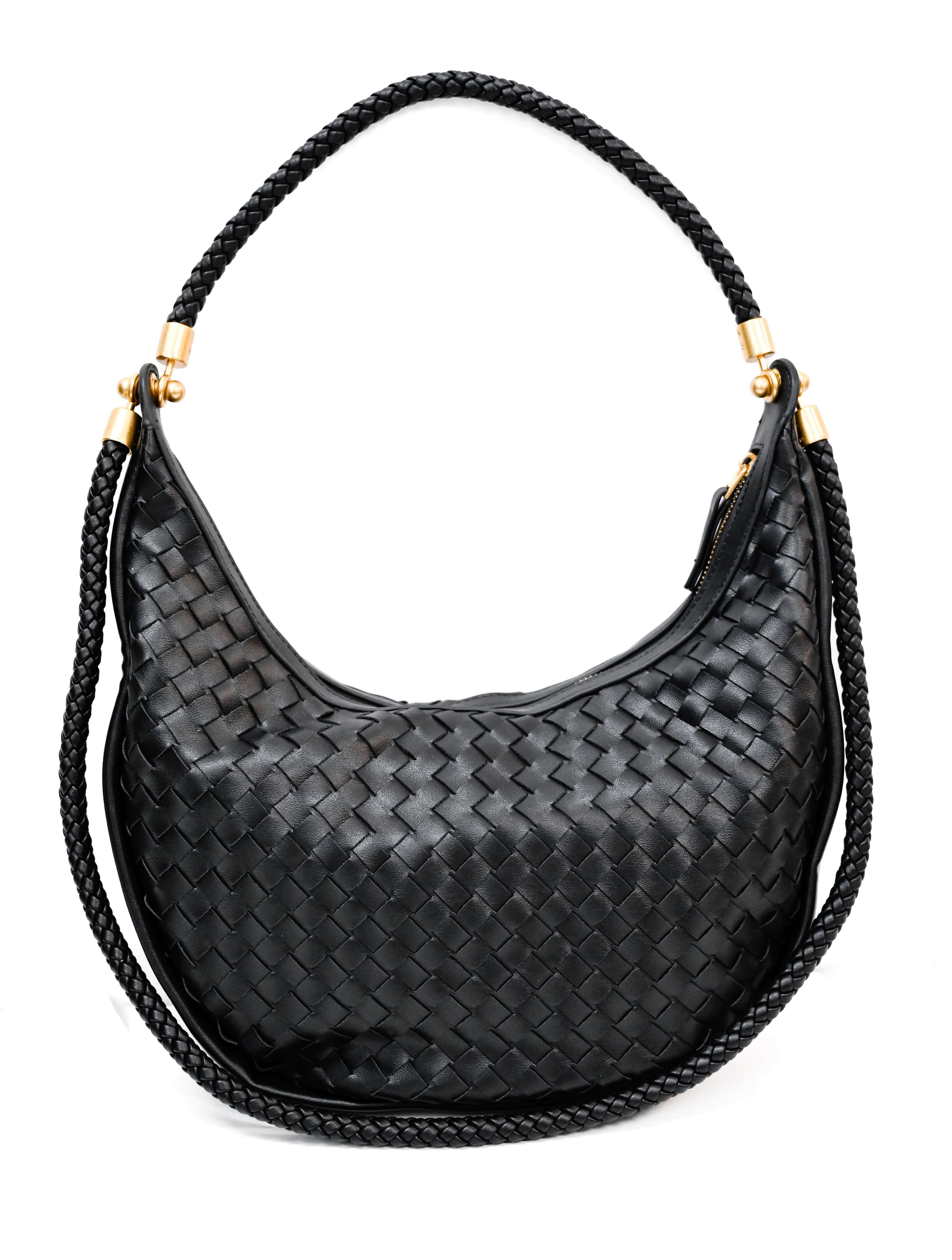 Large Woven Hobo Bag