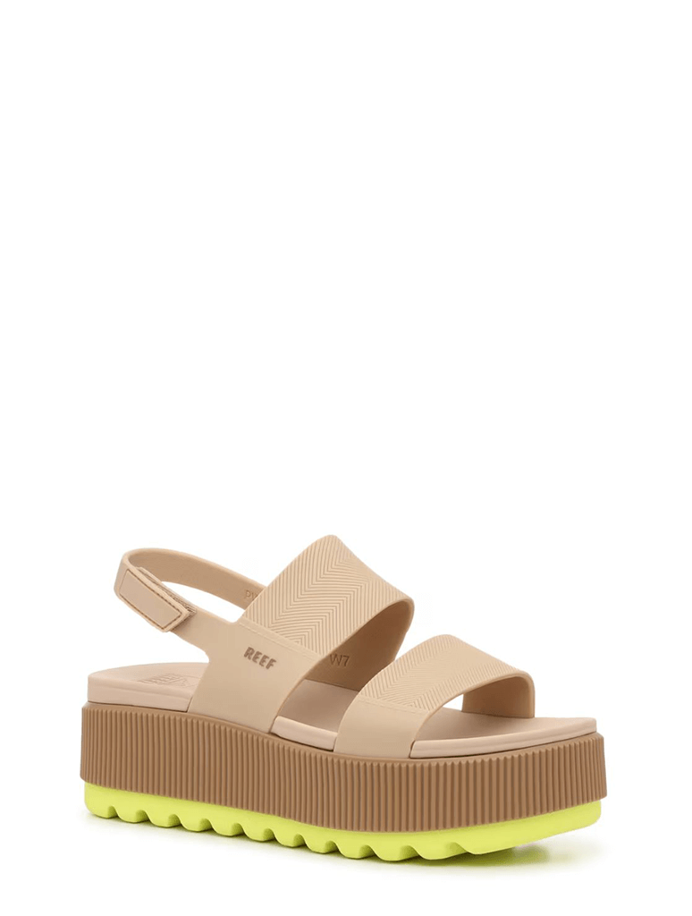 REEF Water Vista Platform Higher Sandal in Sand Lime