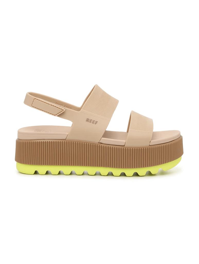 REEF Water Vista Platform Higher Sandal in Sand Lime