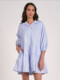 3/4 Sleeve Collared Dress