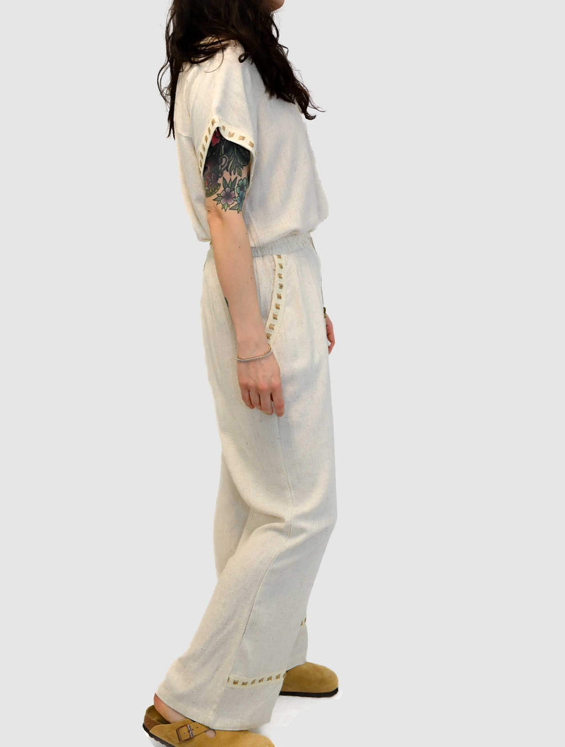 Aztec Detail Flowy Pant